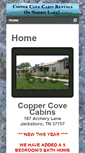 Mobile Screenshot of coppercovecabinrentals.com